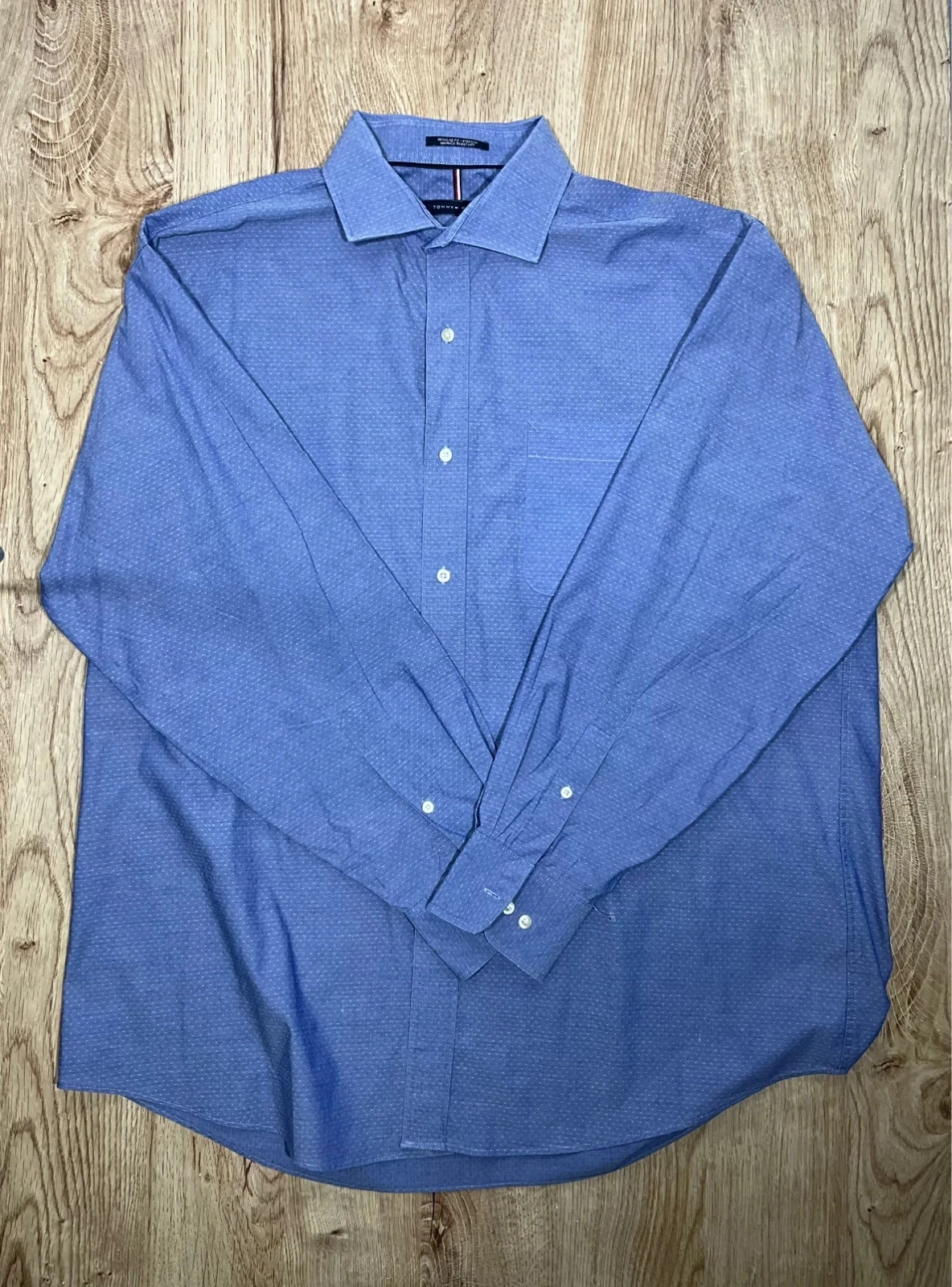 Chemise Tommy Hilfiger Regular Fit XL 17-17.5 Chic Bleu – photo 2